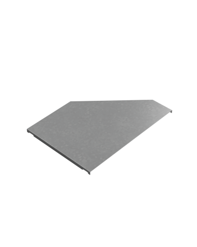 Крышка переходника левого 200-400 мм ПЛЮС INOX304 КМ-Профиль (KPDplus200-400-L INOX304) в Сергиевом Посаде Аксессуары для лотков Pintop.ru