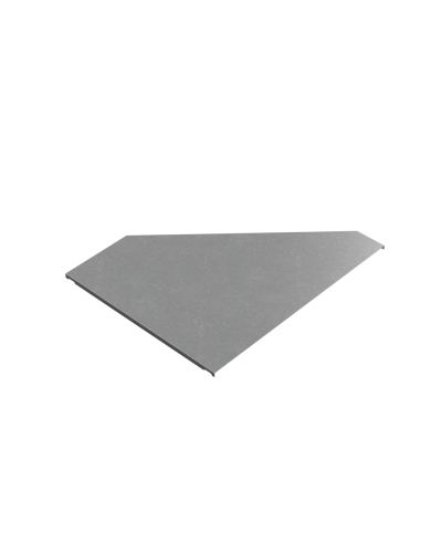 Крышка переходника левого 200-600 мм ПЛЮС INOX304 КМ-Профиль (KPDplus200-600-L INOX304) в Сергиевом Посаде Аксессуары для лотков Pintop.ru