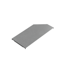 Крышка переходника левого 300-400 мм "ПЛЮС" INOX304 КМ-Профиль (KPDplus300-400-L INOX304)