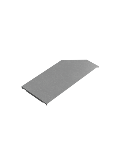 Крышка переходника левого 300-400 мм ПЛЮС INOX304 КМ-Профиль (KPDplus300-400-L INOX304) в Сергиевом Посаде Аксессуары для лотков Pintop.ru