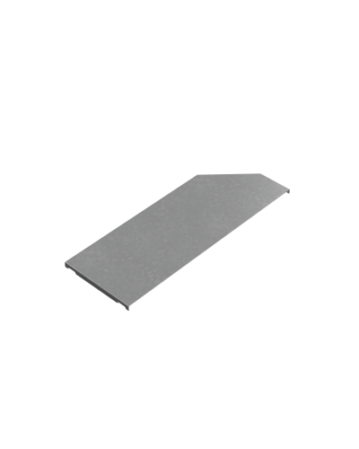 Крышка переходника левого 400-500 мм ПЛЮС INOX304 КМ-Профиль (KPDplus400-500-L INOX304) в Сергиевом Посаде Аксессуары для лотков Pintop.ru