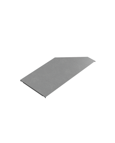 Крышка переходника левого 400-600 мм ПЛЮС HD КМ-Профиль (KPDplus400-600-L HD) в Сергиевом Посаде Аксессуары для лотков Pintop.ru