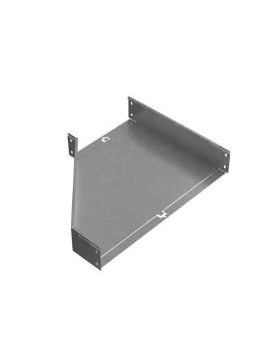 Переходник правый 100х300-600 мм ПЛЮC INOX304 КМ-Профиль (PDplus100-300-600-R INOX304) в Сергиевом Посаде Аксессуары для лотков Pintop.ru