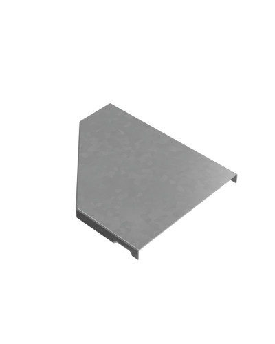 Крышка переходника правого 50-150 мм ПЛЮС INOX304 КМ-Профиль (KPDplus50-150-R INOX304) в Сергиевом Посаде Аксессуары для лотков Pintop.ru