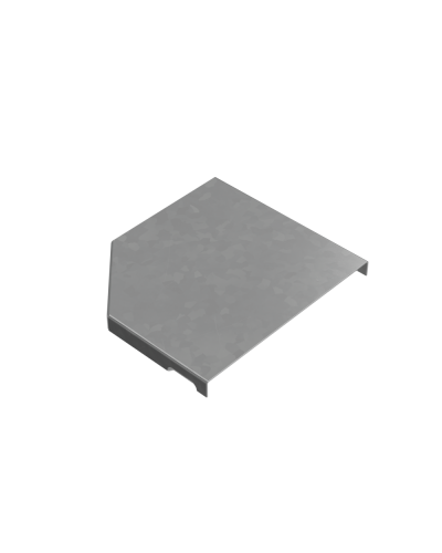 Крышка переходника правого 100-150 мм ПЛЮС INOX304 КМ-Профиль (KPDplus100-150-R INOX304) в Сергиевом Посаде Аксессуары для лотков Pintop.ru