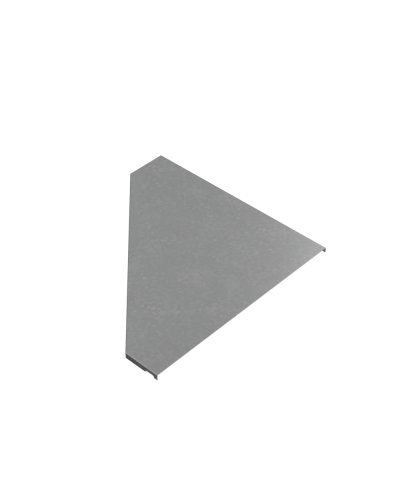 Крышка переходника правого 100-500 мм ПЛЮС INOX304 КМ-Профиль (KPDplus100-500-R INOX304) в Сергиевом Посаде Аксессуары для лотков Pintop.ru