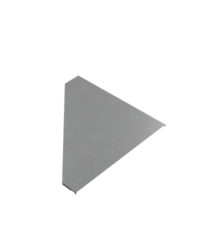 Крышка переходника правого 100-600 мм ПЛЮС INOX304 КМ-Профиль (KPDplus100-600-R INOX304) в Сергиевом Посаде Аксессуары для лотков Pintop.ru