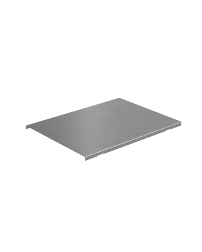 Крышка на вертикальный Т-ответвитель переходник 600-500 мм с разворотом трассы на 90 гр. ПЛЮС (нижняя часть меньше исходной) INOX304 КМ-Профиль (KTDPSplus90-600-500 INOX304) в Сергиевом Посаде Аксессуары для лотков Pintop.ru