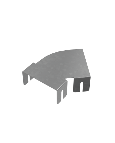 Крышка горизонтально-изменяемого угла 0-45 гр. 100 мм ПЛЮС INOX304 КМ-Профиль (KIGLplus100 INOX304) в Сергиевом Посаде Аксессуары для лотков Pintop.ru