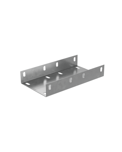 Соединительная пластина усиленная П-образная для лотка 50х400 мм ПЛЮС INOX304 КМ-Профиль (SPUplus50-400 INOX304) в Сергиевом Посаде Аксессуары для лотков Pintop.ru
