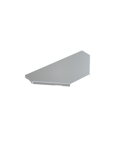 Крышка ответвителя 400 мм КМ-Профиль (KTU400) в Сергиевом Посаде Аксессуары для лотков Pintop.ru
