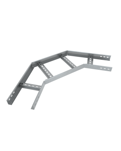 Угол лестничный горизонтальный 90 гр. 100х300х1,2 мм HD85 КМ-профиль (LGL90-100-300-1.2 HD85) в Сергиевом Посаде Аксессуары для лотков Pintop.ru