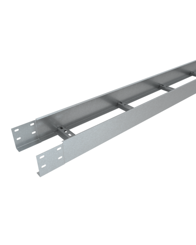 Лоток лестничный 100х300х1,5 L2500 мм Быстрый монтаж HD КМ-профиль (LLS100-300-1.5-2500 HD) в Сергиевом Посаде Кабельные лотки Pintop.ru