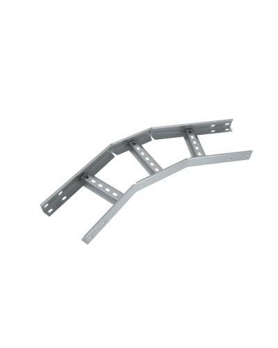 Угол лестничный горизонтальный 45 гр. 50х400х1,2 мм Быстрый монтаж HD КМ-Профиль (LGLS45-50-400-1.2 HD) в Сергиевом Посаде Аксессуары для лотков Pintop.ru