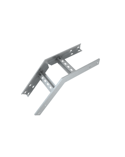 Угол лестничный вертикальный внешний 45 гр. 100х100х1,5 мм Быстрый монтаж HD85 КМ-профиль (LVLS45-100-100-1.5 HD85) в Сергиевом Посаде Аксессуары для лотков Pintop.ru