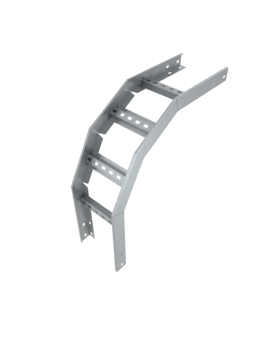 Угол лестничный вертикальный внешний 90 гр. 80х400х1,2 мм Быстрый монтаж HD85 КМ-профиль (LVLS90-80-400-1.2 HD85) в Сергиевом Посаде Аксессуары для лотков Pintop.ru