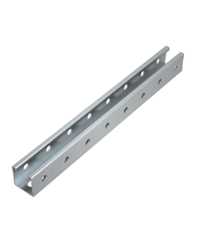 Страт-профиль 41х41 L2700 мм s:1,5 (тройная перфорация) HD КМ-Профиль (STP41-41-2700 3P HD) в Сергиевом Посаде Аксессуары для лотков Pintop.ru