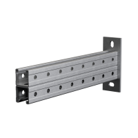 Страт-консоль двойная усиленная 41х41 L200 s:2,5 мм (тройная перфорация) КМ-Профиль (2KSSU41-200 3P)