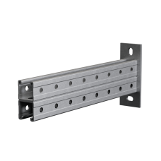 Страт-консоль двойная усиленная 41х41 L350 s:2,5 мм (тройная перфорация) HD КМ-Профиль (2KSSU41-350 3P HD)