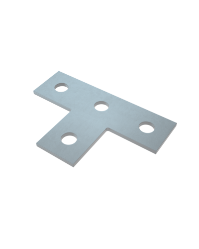 Соединительная пластина Т-образная (4 отверстия) КМ-Профиль (UST) в Сергиевом Посаде Аксессуары для лотков Pintop.ru