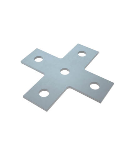 Соединительная пластина х-образная (5 отверстий) HD КМ-Профиль (USX HD) в Сергиевом Посаде Аксессуары для лотков Pintop.ru