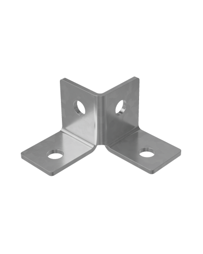 Пластина угловая двойная короткая КМ-профиль (2USG2) в Сергиевом Посаде Аксессуары для лотков Pintop.ru