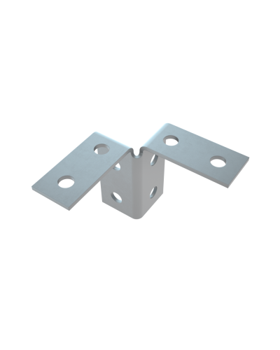 Пластина угловая двойная усиленная HD85 КМ-профиль (2USG4 HD85) в Сергиевом Посаде Аксессуары для лотков Pintop.ru