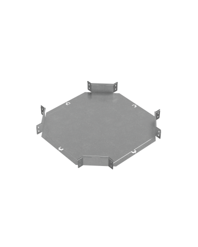 Х-разветвитель 80х400 мм ПЛЮС INOX304 КМ-Профиль (XDplus80-400 INOX304) в Сергиевом Посаде Аксессуары для лотков Pintop.ru