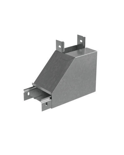 Угол вертикальный внутренний L 50х150 мм с разворотом трассы на 90 гр. ПЛЮС INOX304 КМ-Профиль (NLPDplus90-50-150-L INOX304) в Сергиевом Посаде Аксессуары для лотков Pintop.ru