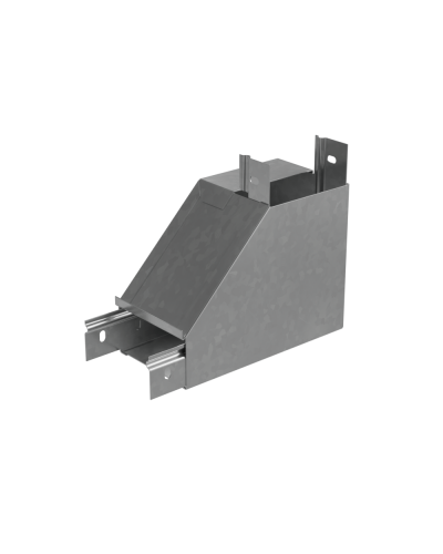 Угол вертикальный внутренний R 50х150 мм с разворотом трассы на 90 гр. ПЛЮС INOX304 КМ-Профиль (NLPDplus90-50-150-R INOX304) в Сергиевом Посаде Аксессуары для лотков Pintop.ru