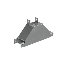 Т-отвод вертикальный 50х300 мм вверх c разворотом трассы на 90 гр. "ПЛЮС" INOX304 КМ-Профиль (TDNplus90-50-300 INOX304)