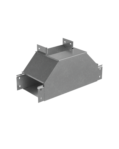 Т-отвод вертикальный 80х300 мм вверх c разворотом трассы на 90 гр. ПЛЮС HD КМ-Профиль (TDNplus90-80-300 HD) в Сергиевом Посаде Аксессуары для лотков Pintop.ru