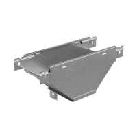 Т-ответвитель переходник 50х300-200 мм верт. c разворотом трассы на 90 гр. "ПЛЮС" (нижняя часть меньше исходной) HD КМ-Профиль (TDPSplus90-50-300-200 HD)