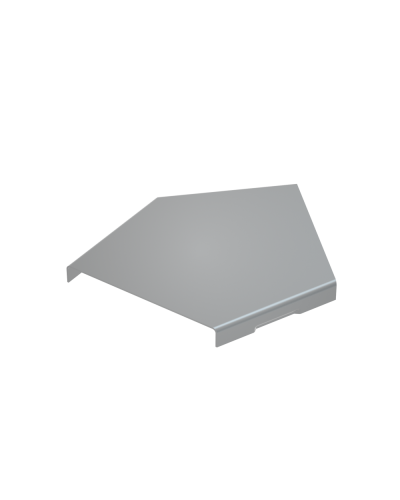 Крышка горизонтального угла 45 гр. 100 мм КМ-Профиль (KGL45-100) в Сергиевом Посаде Аксессуары для лотков Pintop.ru