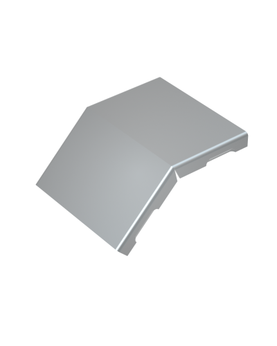 Крышка внешнего вертикального угла 45 гр. 50 мм КМ-Профиль (KVL45-50) в Сергиевом Посаде Аксессуары для лотков Pintop.ru