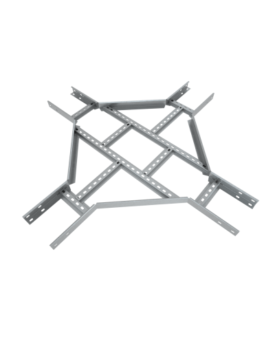 Х-разветвитель лестничный 100х500х1,5 мм Быстрый монтаж HD КМ-Профиль (LXDS100-500-1.5 HD) в Сергиевом Посаде Аксессуары для лотков Pintop.ru