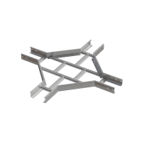 Х-разветвитель лестничный 80х150х1,5 мм INOX304 N КМ-Профиль (LXD80-150-1.5 INOX304 N)