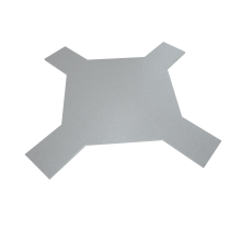 Крышка лестничного Х-разветвителя 150 мм INOX304 КМ-Профиль (KLXD150 INOX304)