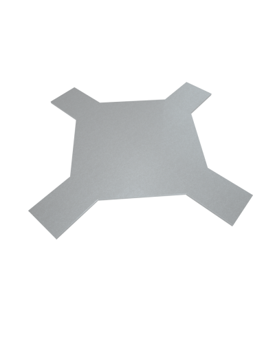 Крышка лестничного Х-разветвителя 300 мм INOX304 КМ-Профиль (KLXD300 INOX304) в Сергиевом Посаде Аксессуары для лотков Pintop.ru