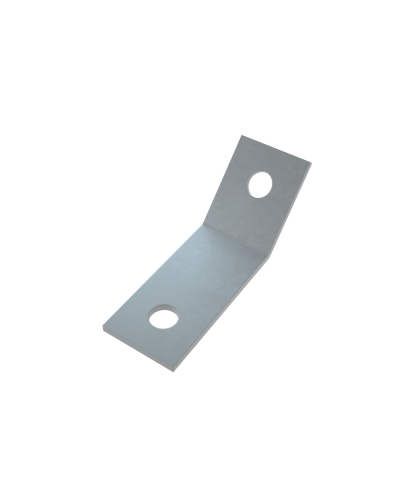 Уголок 45 гр. (2 отверстия) КМ-Профиль (USG45-2) в Сергиевом Посаде Аксессуары для лотков Pintop.ru