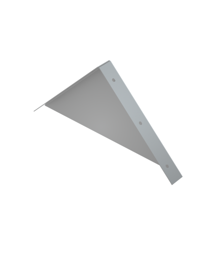 Заглушка двускатной крышки 150 мм HD85 КМ-профиль (ZKLZ150 HD85) в Сергиевом Посаде Аксессуары для лотков Pintop.ru