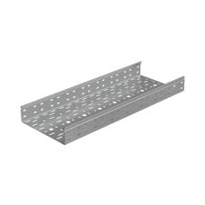 Лоток перфорированный 80х300х0,8 L2500 мм "Стандарт ПЛЮС" INOX304 КМ-Профиль (LPEplus80-300-0.8-2500 INOX304)