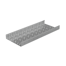 Лоток перфорированный 80х400х1,0 L2500 мм "Стандарт ПЛЮС" INOX304 КМ-Профиль (LPEplus80-400-1.0-2500 INOX304)