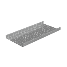 Лоток перфорированный 80х600х1,0 L3000 мм "Стандарт ПЛЮС" INOX304 КМ-Профиль (LPEplus80-600-1.0-3000 INOX304)