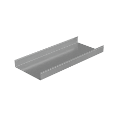 Лоток неперфорированный 100х500х1,2 L2500 мм "Стандарт ПЛЮС" INOX304 КМ-Профиль (LNEplus100-500-1.2-2500 INOX304)