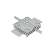 Соединитель крестообразный для прутка Ø 5-8 мм и полосы до 30 мм с 3 пластинами TD КМ-Профиль (3XS-D5-8-B30 TD)