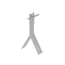 Коньковый держатель зажимной для прутка Ø 5-8 мм H80 мм CU КМ-Профиль (KDZ-H80-D5-8 CU)