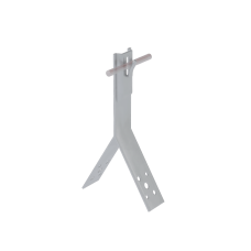 Коньковый держатель зажимной для прутка Ø 5-8 мм H80 мм TD КМ-Профиль (KDZ-H80-D5-8 TD)