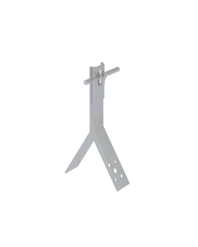 Коньковый держатель зажимной для прутка Ø 5-8 мм H80 мм INOX304 КМ-Профиль (KDZ-H80-D5-8 INOX304) в Сергиевом Посаде Монтажные материалы Pintop.ru