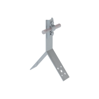 Коньковый держатель болтовой для прутка Ø 5-10 мм H100 мм CU КМ-Профиль (KDB-H100-D5-10 CU)